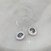 Sterling Silver Dottie Oval Mystic Topaz Earrings