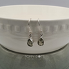 Sterling Silver Green Amethyst Teardrop Earrings