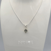 Load image into Gallery viewer, Sterling Silver Green Amethyst Oval Pendant