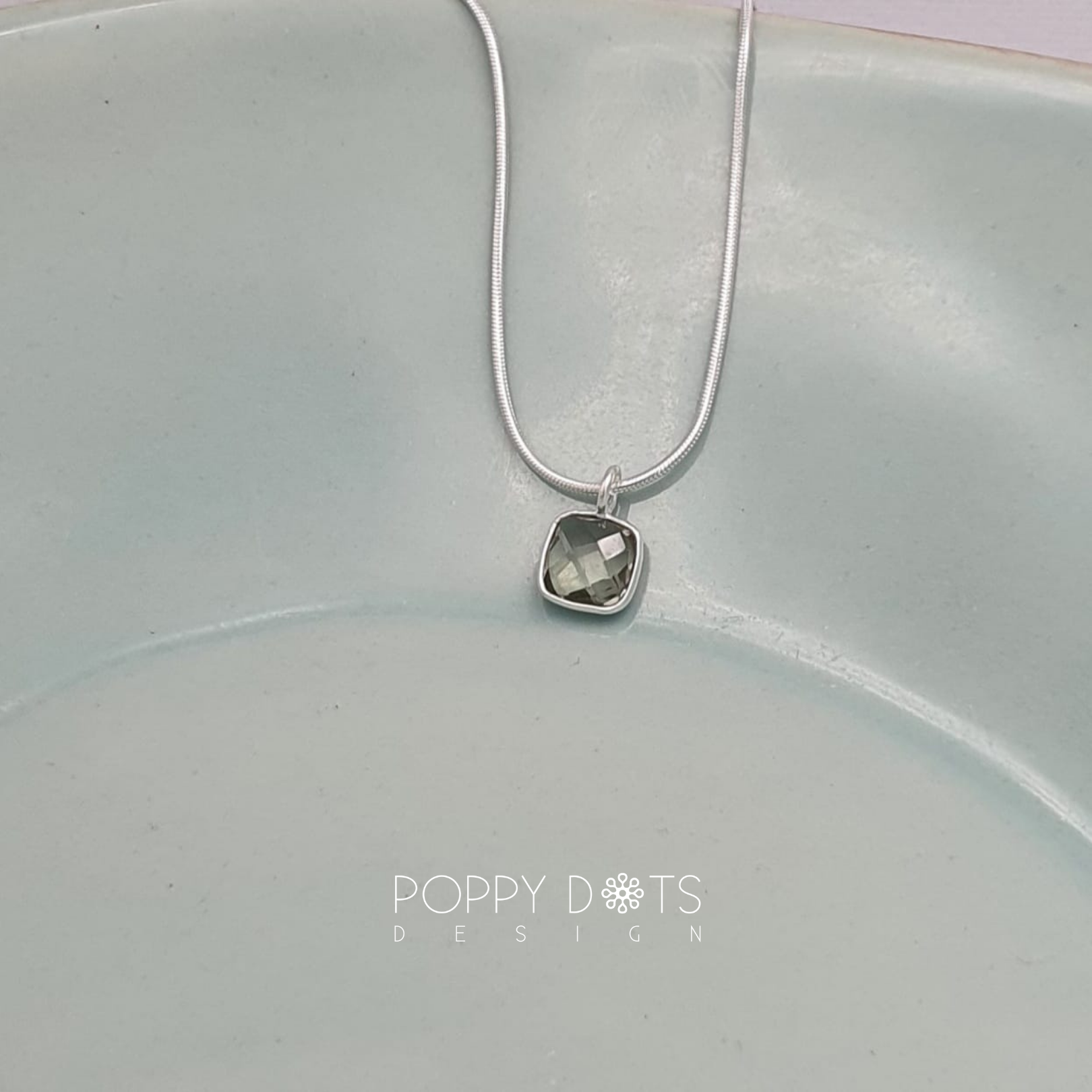 Sterling Silver Green Amethyst Pendant