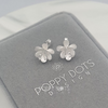 Sterling Silver Heartsease Studs