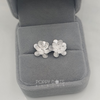 Sterling Silver Heartsease Studs