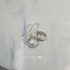 Luxurious Sterling Silver Freshwater Coin Pearl Earrings