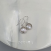 Luxurious Sterling Silver Freshwater Coin Pearl Earrings