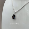 Sterling Silver Luxury Teardrop Mystic Topaz Pendant