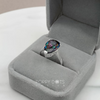 Sterling Silver Luxury Teardrop Mystic Topaz Ring