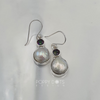 Sterling Silver Pearl and Mystic Topaz Earrings