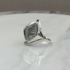 Sterling Silver Reversible Shell and Mother of Pearl Ring