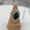 Sterling Silver Reversible Shell and Mother of Pearl Ring