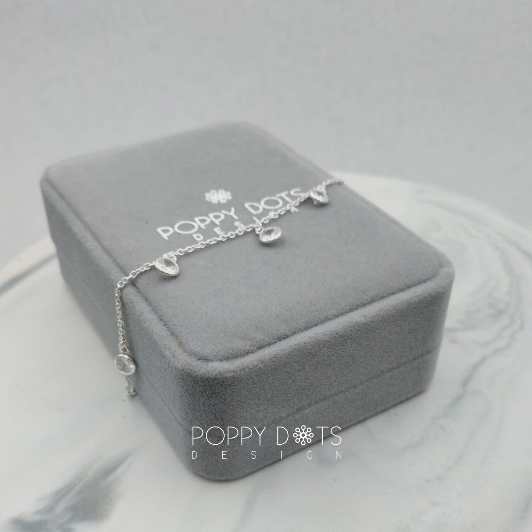 Sterling Silver Round Zirconia Dazzle Necklace
