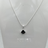 Sterling Silver & Square Mystic Topaz Pendant