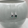Sterling Silver Teardrop Mystic Topaz Splendor Hook Earrings