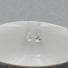 Sterling Silver Teardrop Zirconia Earrings
