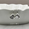 Load image into Gallery viewer, Sterling Silver Triangle Mother of Pearl Earrings
