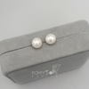 Sterling Silver White Freshwater Pearl Studs 10 mm