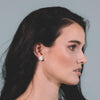 Sterling Silver & Freshwater Pearl Cup and Saucer Studs