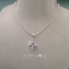 Sterling Silver & Square Zirconia Pendant