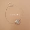Sterling Silver & White Freshwater Coin Pearl Bracelet
