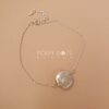 Load image into Gallery viewer, Sterling Silver &amp; White Freshwater Coin Pearl Bracelet
