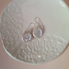 Load image into Gallery viewer, Sterling Silver &amp; Freshwater Coin Pearl Hook Earrings