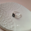 Sterling Silver & Square Mystic Topaz Ring