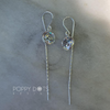Sterling Silver & Cubic Zirconia Round Threaders